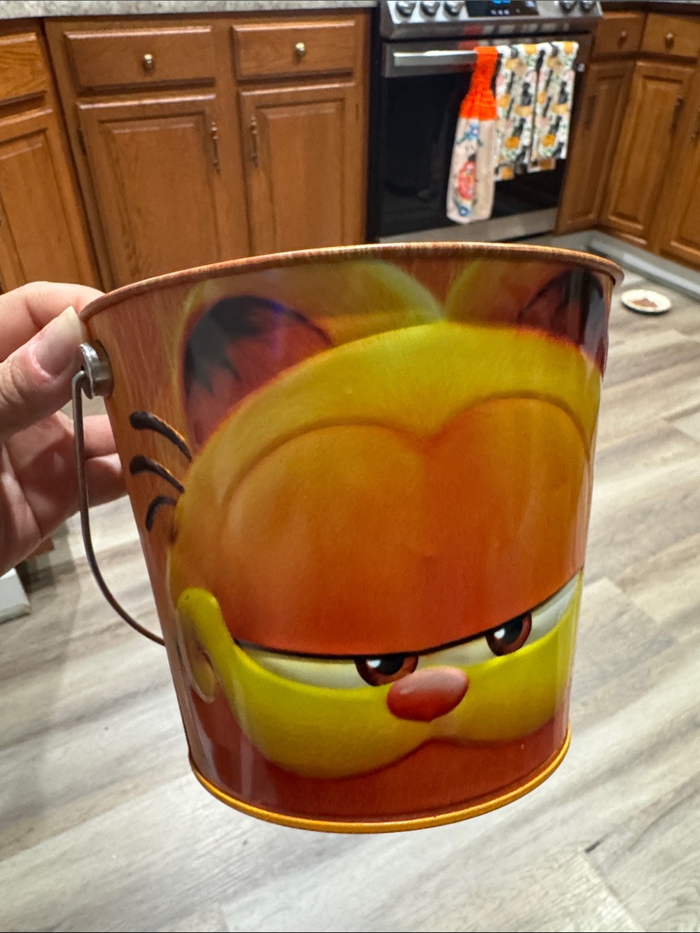AMC 2024 Exclusive The Garfield Movie Popcorn Bucket Tin Garfield Odie